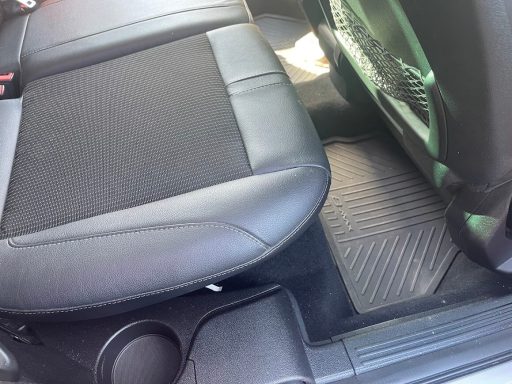 Before interior detailing Ford B Max rear footwell Peterborough