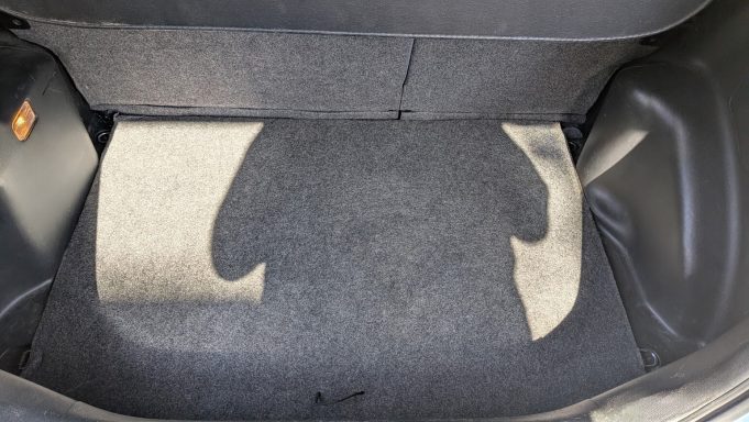 Clean boot of a Honda Jazz in Market Deeping, Lincolnshire after interior detailing, with carpet fully vacuumed.