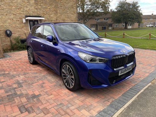 BMW X1 After Exterior Detail Blue BMW X1 after professional mobile detailing in Peterborough.