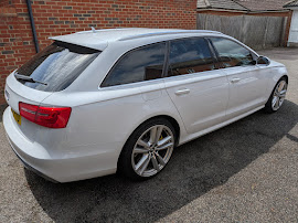 Audi S6 Avant Rear Quarter Before Detailing Audi S6 Avant rear view before professional car detailing in Peterborough