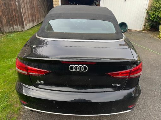 Audi A3 Cabriolet Roof Before Cleaning - Yaxley Audi A3 cabriolet roof before convertible roof cleaning in Yaxley, Peterborough.