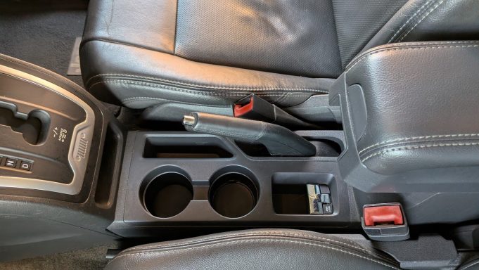 Jeep centre console after interior detail in Mildenhall Suffolk