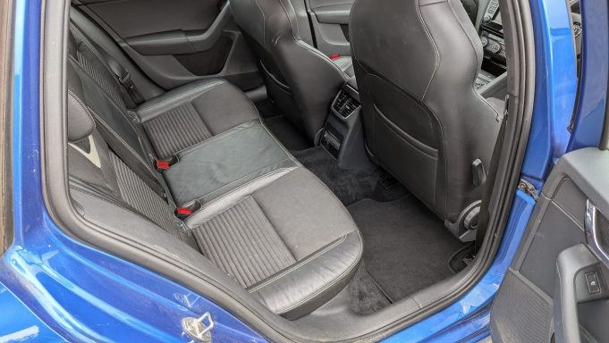 Clean rear footwells after Skoda Octavia VRS interior detailing
