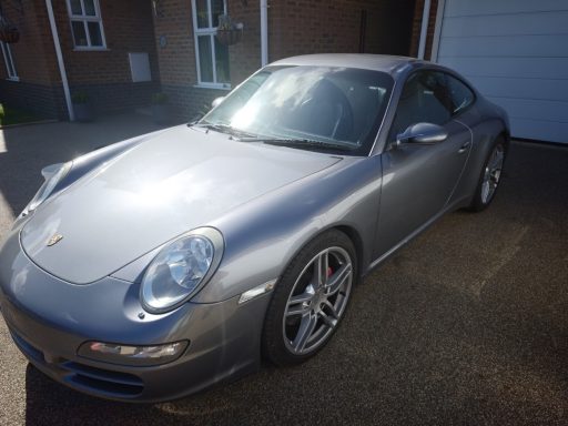 Porsche 911 Carrera Before Detailing - Cambridgeshire Silver Porsche 911 Carrera before professional mobile car detailing in Cambridgeshire.
