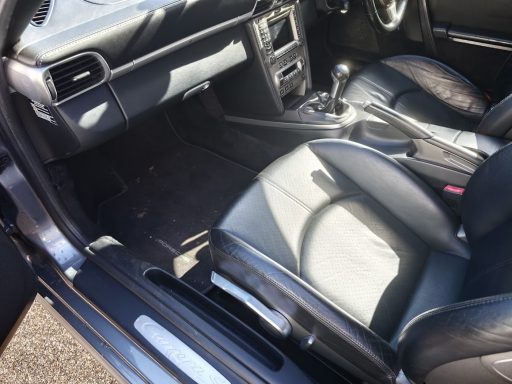 Porsche 911 Carrera Interior Before Detail - Godmanchester Porsche 911 Carrera passenger interior before detailing in Cambridgeshire.