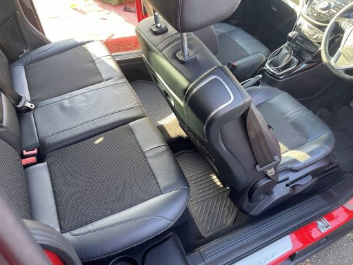 After interior detailing Ford B Max rear footwell Peterborough
