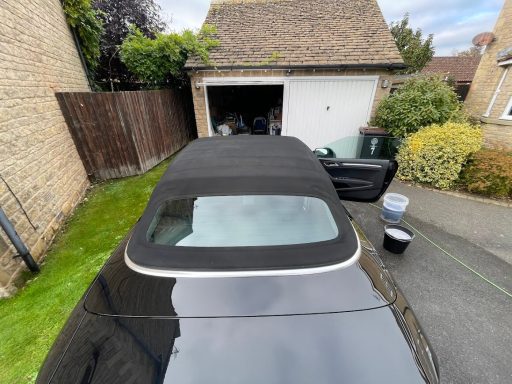 Audi A3 Cabriolet Roof Cleaned - Yaxley Audi A3 cabriolet roof after convertible roof cleaning in Yaxley, Peterborough.