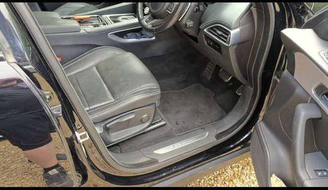 Jaguar F-Pace Driver Footwell After Detail - Stamford Jaguar F-Pace driver footwell after interior detailing in Stamford, Lincolnshire.