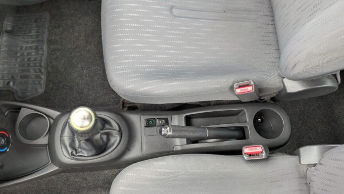 Clean Toyota Yaris centre console in Wisbech, Cambridgeshire after interior detailing